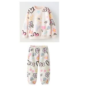 Zara. Toddler Girl Sweatsuit French Terry